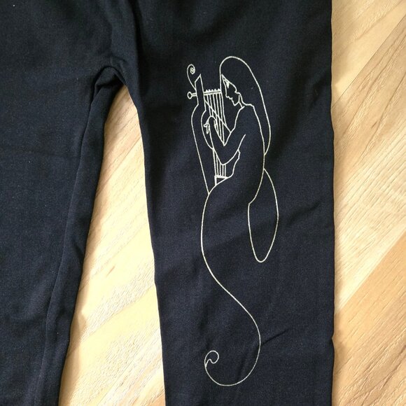 Angel Serenade Black Lace Capri Leggings (S/M) NWOT - Picture 2 of 5